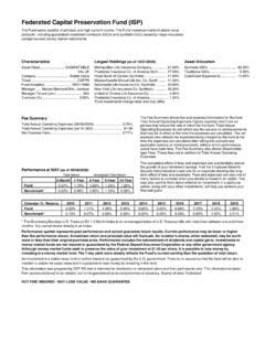 federated capital preservation fund